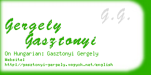 gergely gasztonyi business card